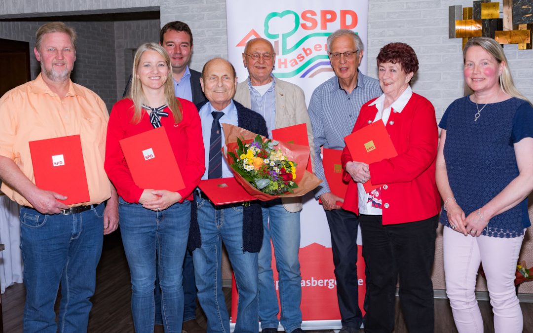 SPD ehrt langjährige Mitglieder